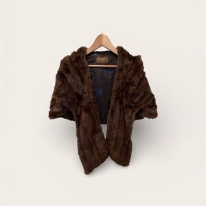 Stanley Rich Brown Women's Mink  Cape
